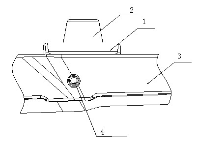 Installation structure of damper installation seat of sedan