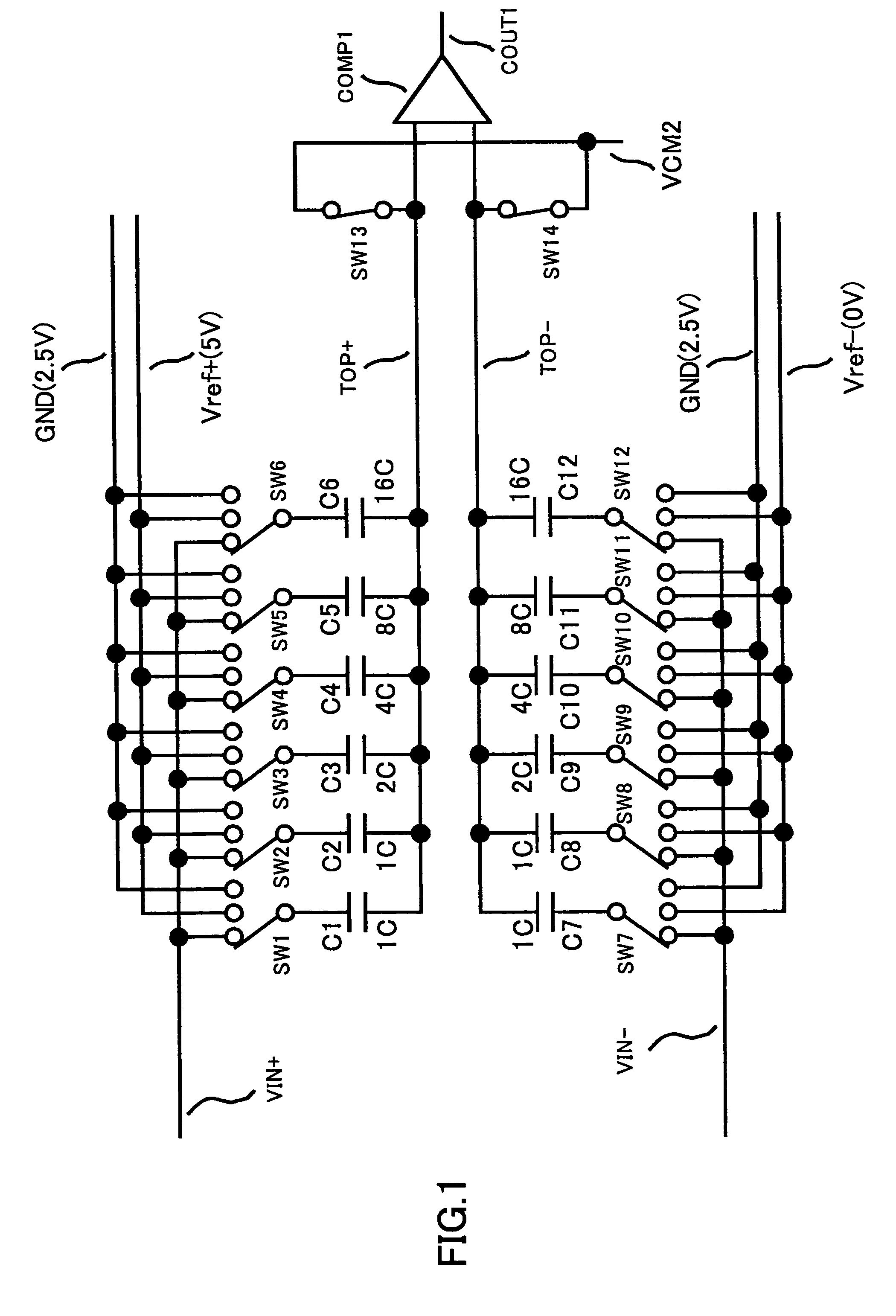 Successive approximation A/D converter provided with a sample-hold amplifier