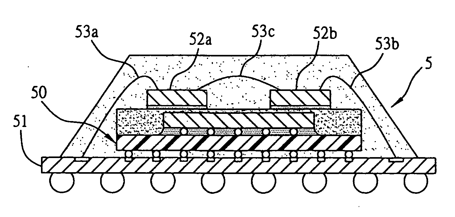 Semiconductor device having flip-chip package and method for fabricating the same