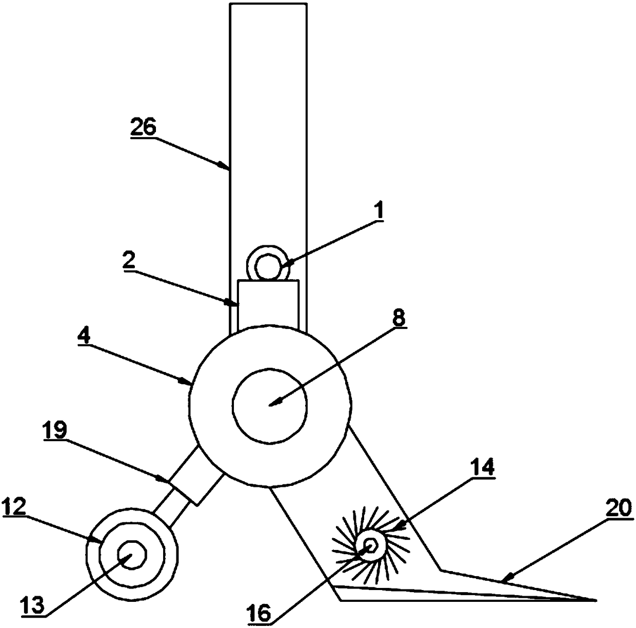 Efficient dredging device for water conservancy project