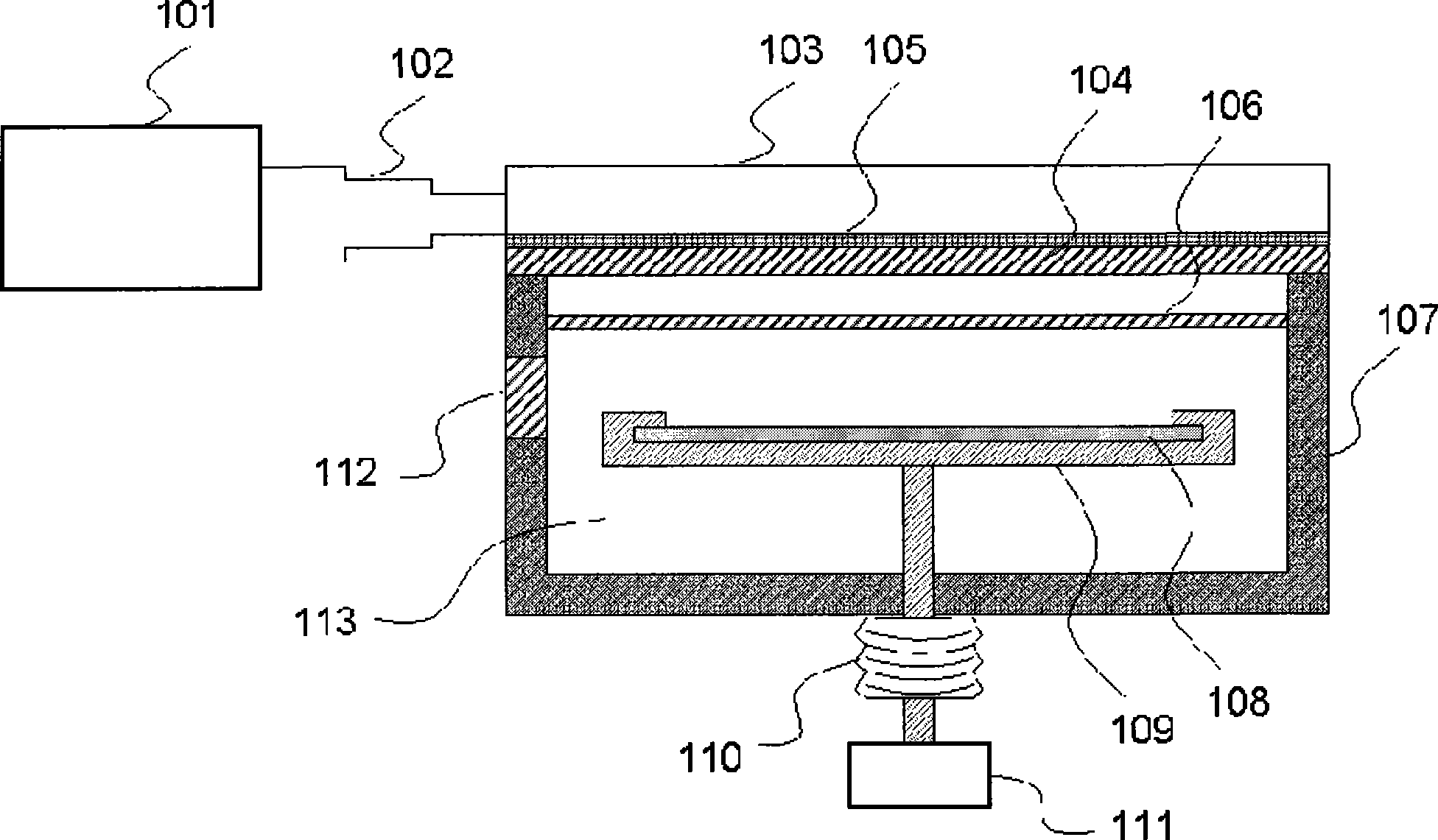 Large area microwave plasma CVD device