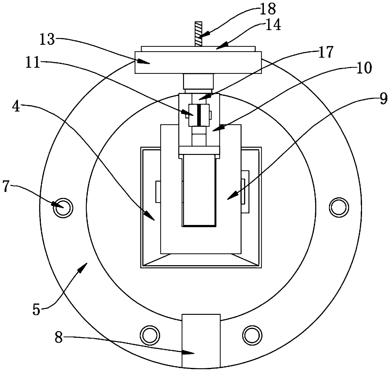 Outdoor mounting support of monitoring device