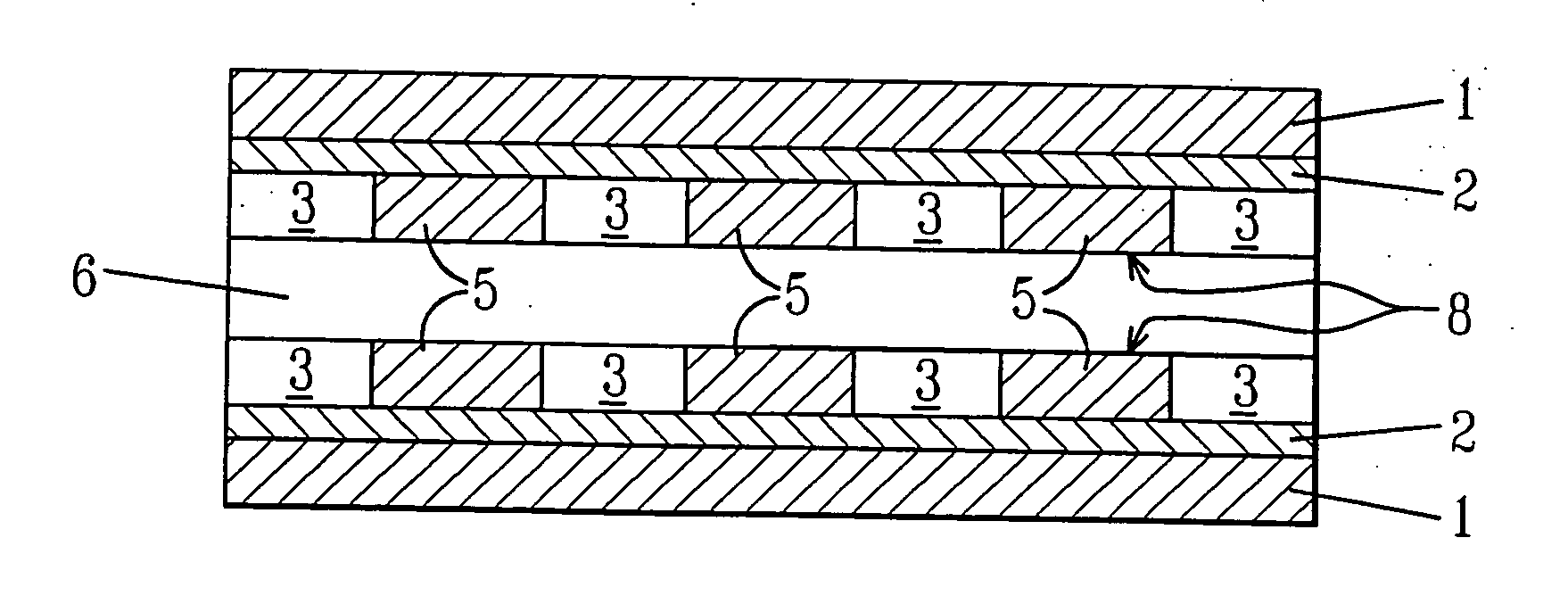 Structure having flush circuit features and method of making