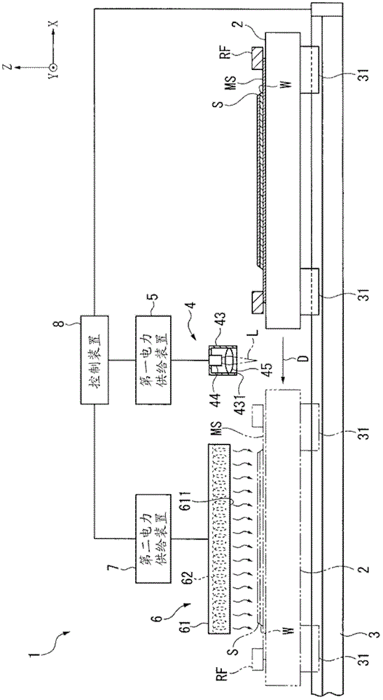 Energy application device and energy application method