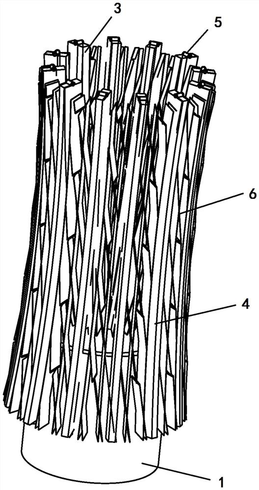 Deployable grid supports folded rib antenna reflector