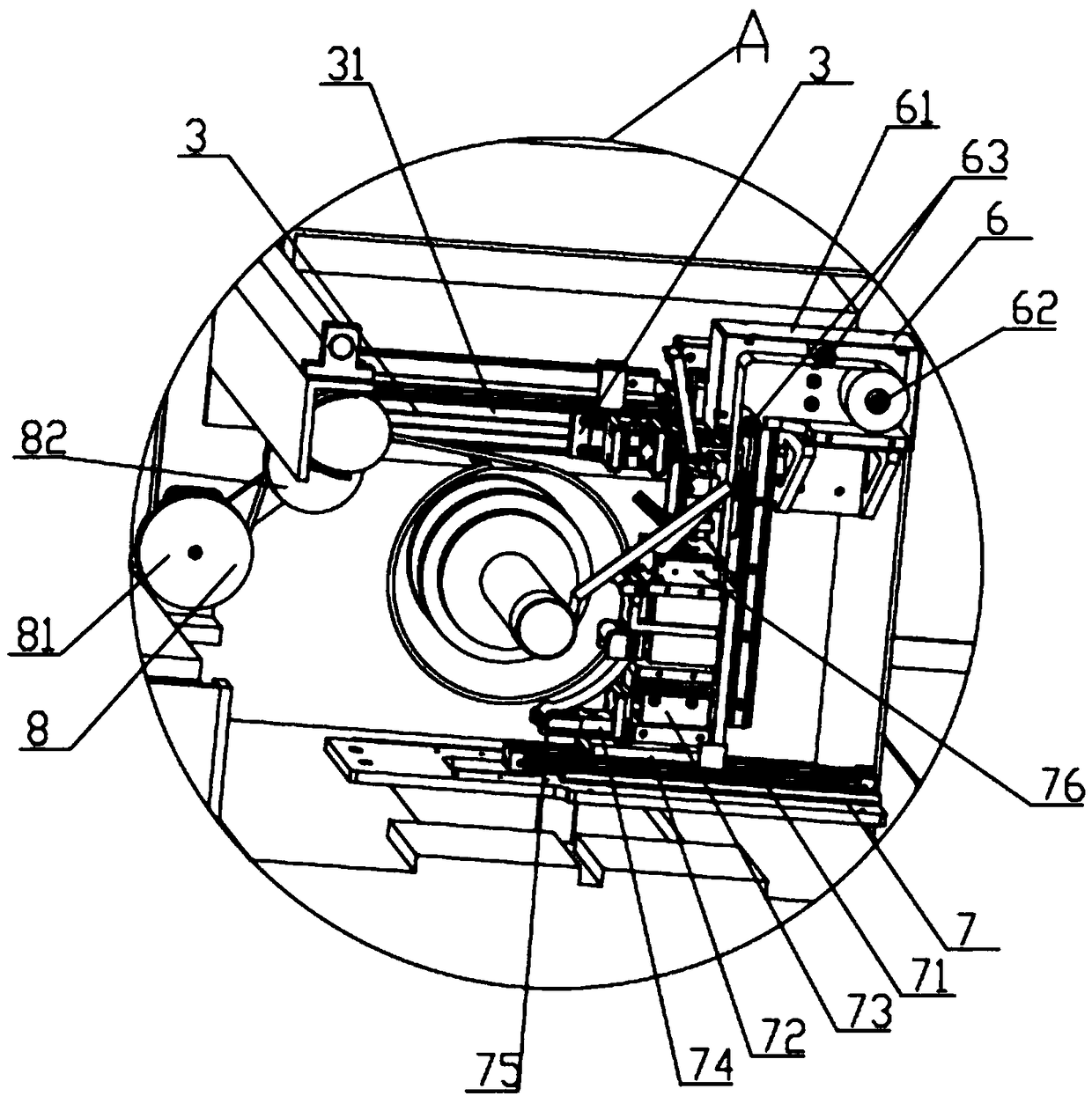 Full-automatic steel wire rope winding and packaging device and method