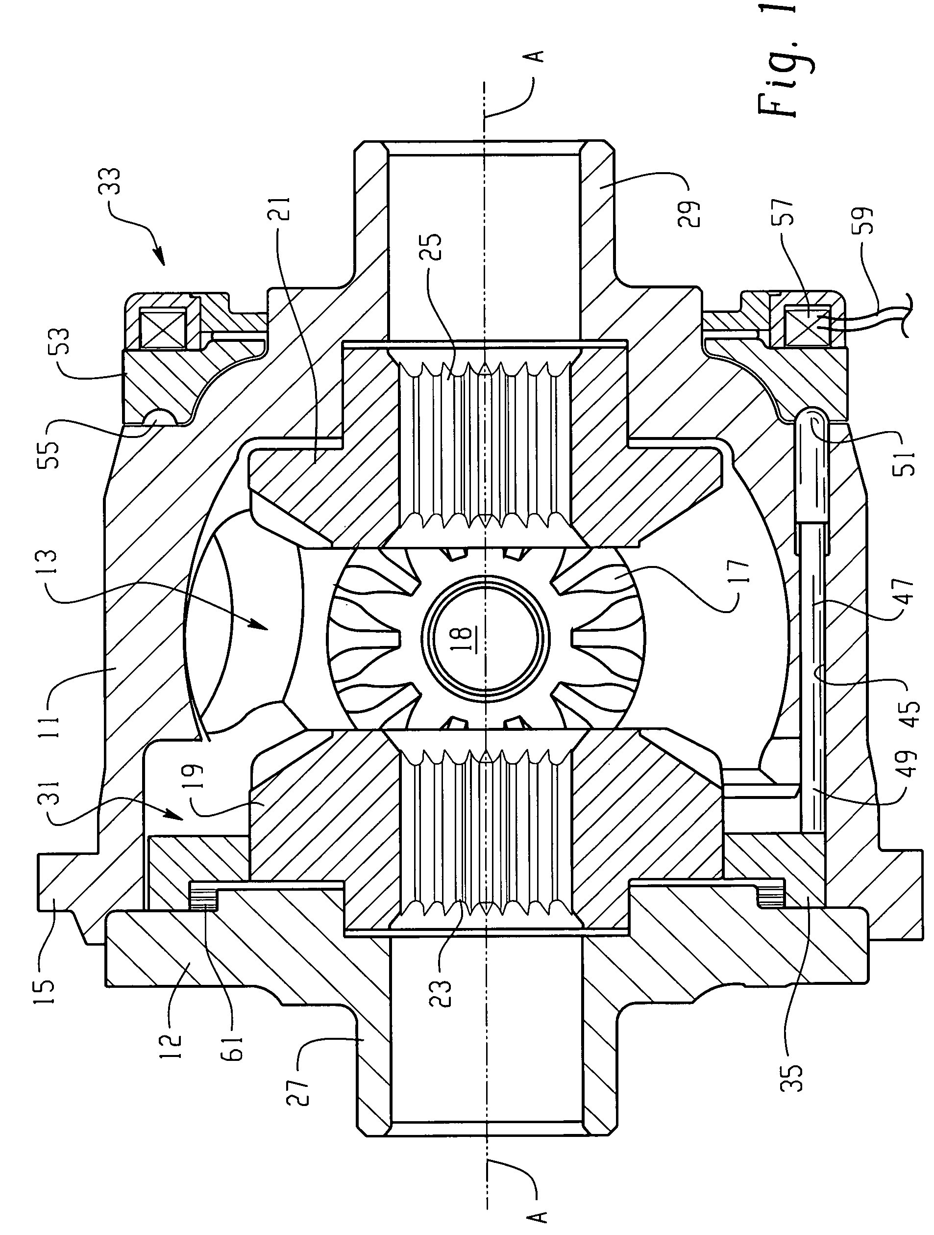 Electronically actuated locking differential