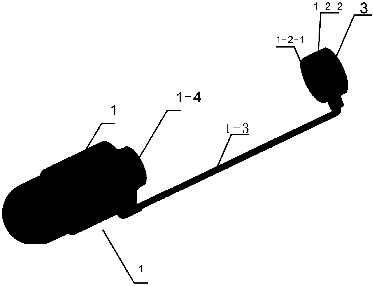 Three-segment plug-in dual sensor for easy maintenance