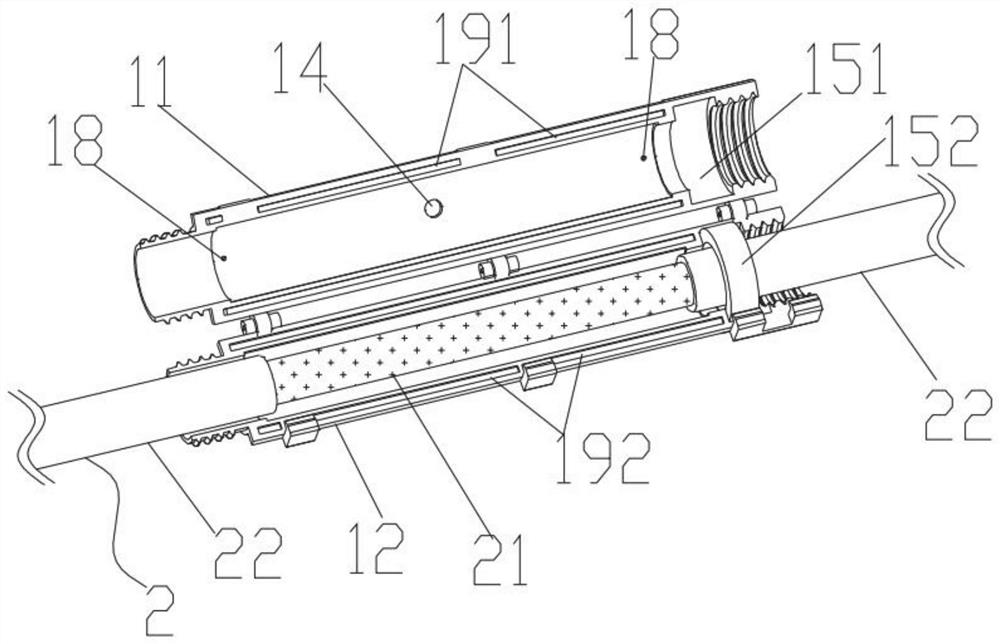 Cable repair device and cable repair method