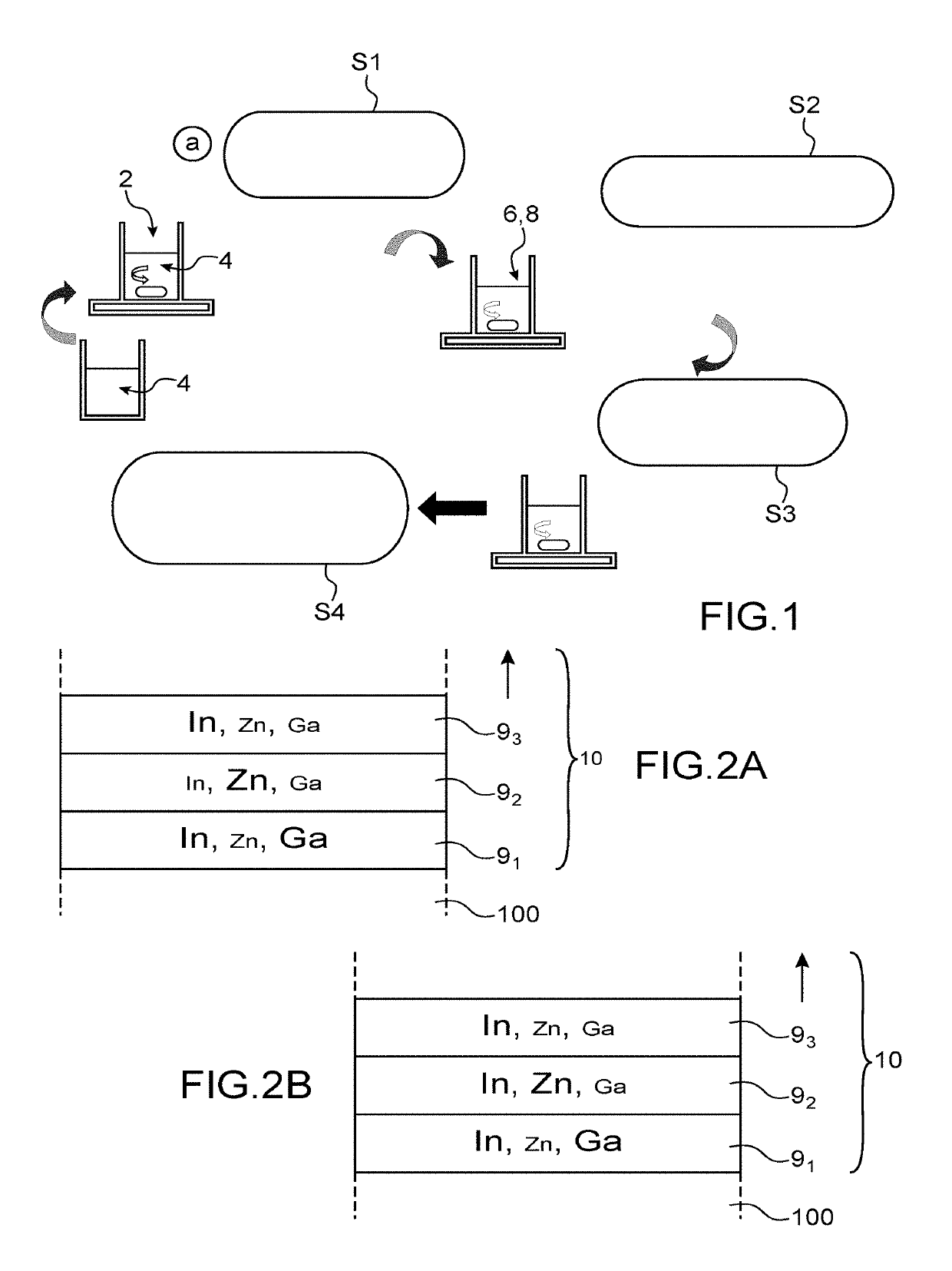 Reduction in the annealing temperature of an IGZO layer obtained by sol gel