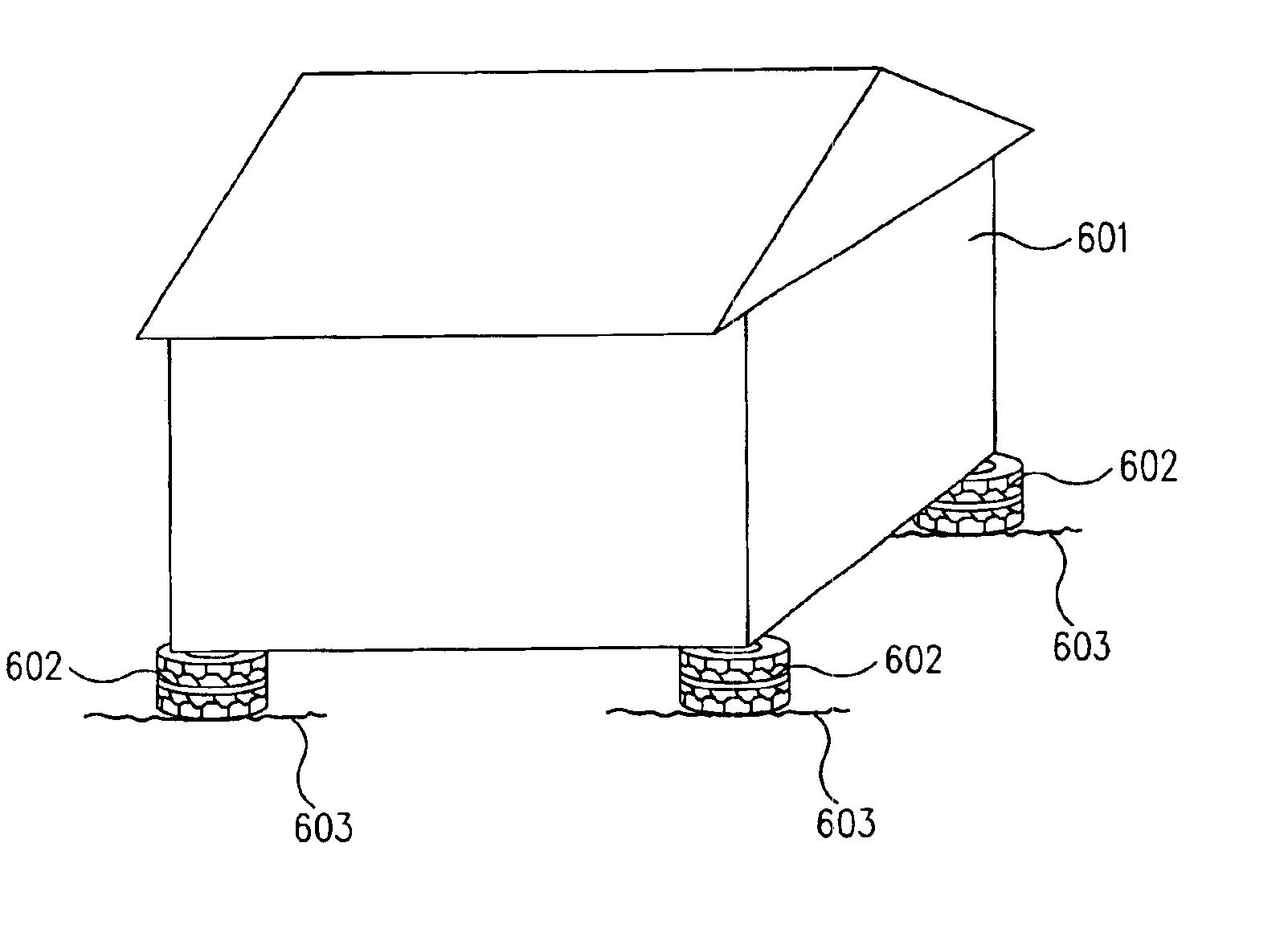 Method and apparatus for reducing earthquake damage in developing nations using recycled tires