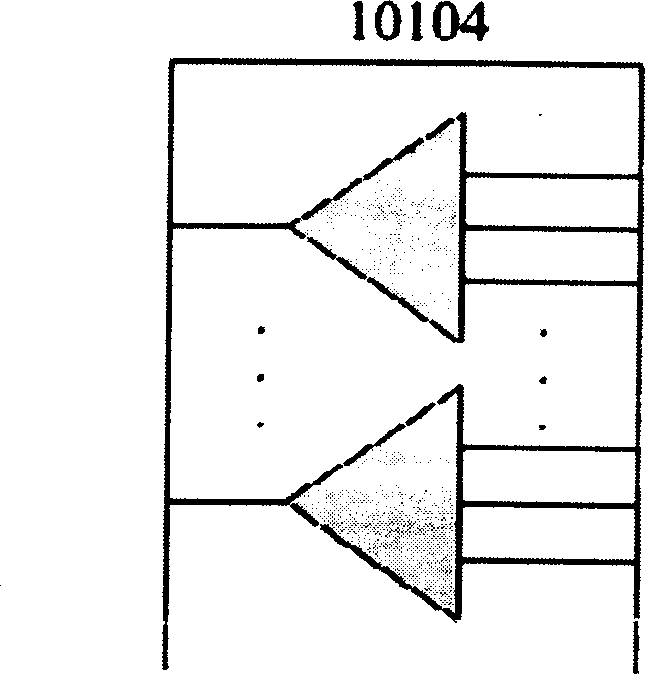 New multilayer multiple size light cross connecting structure