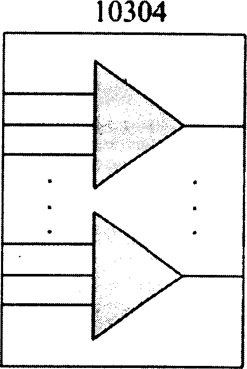 New multilayer multiple size light cross connecting structure