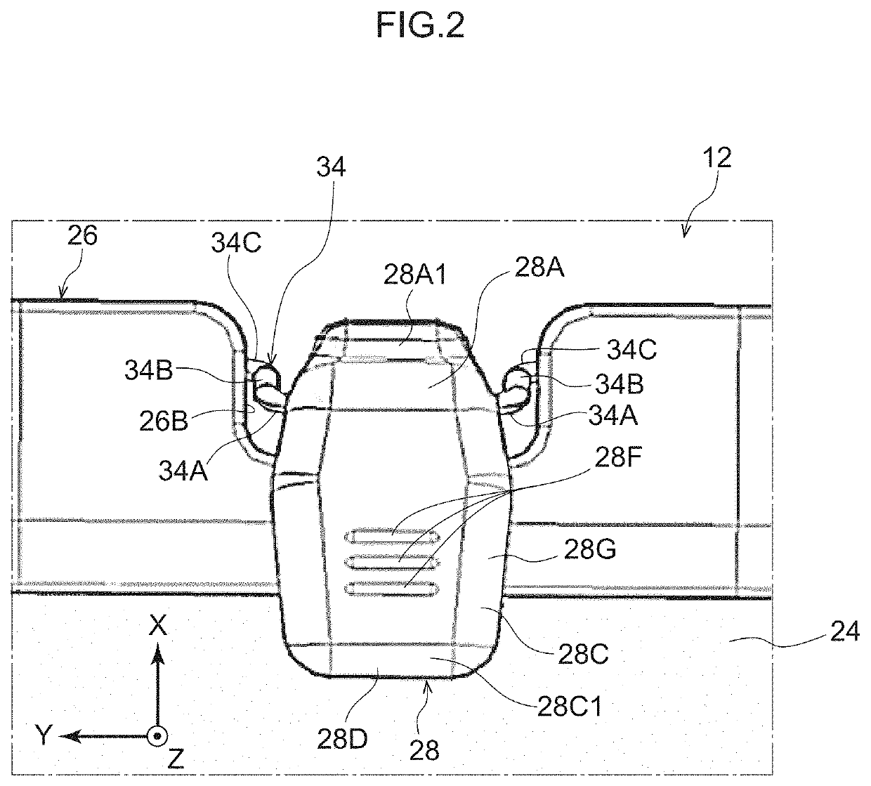 Vehicle sunshade device and vehicle door structure