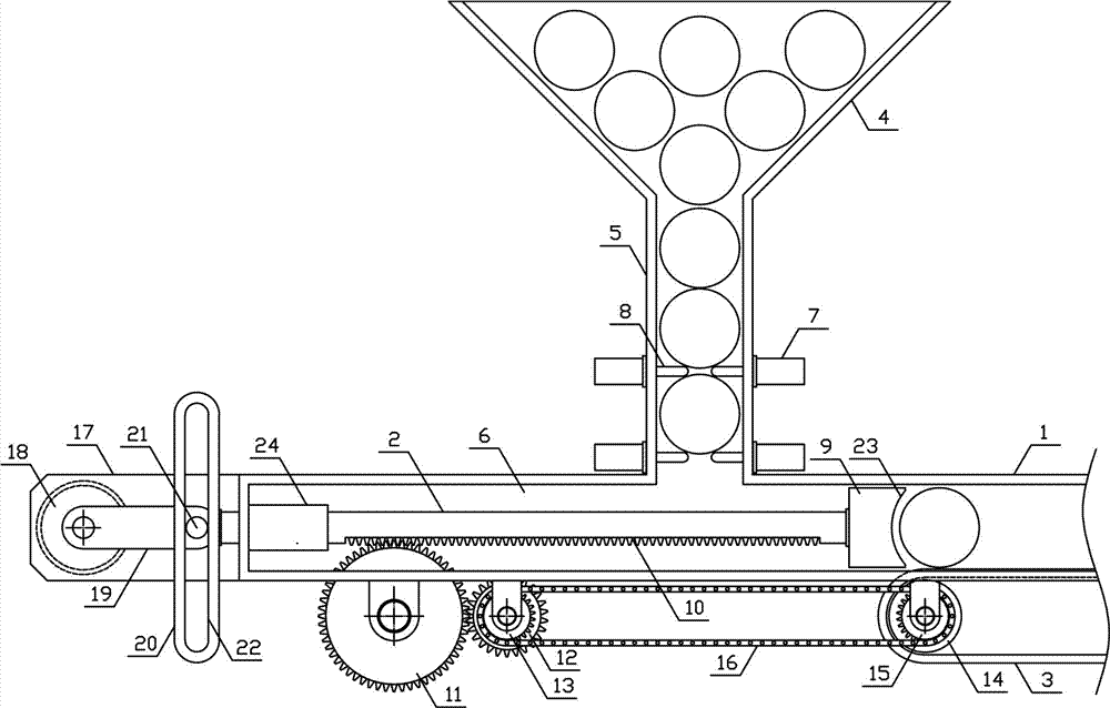 Automatic feed mechanism for round cans