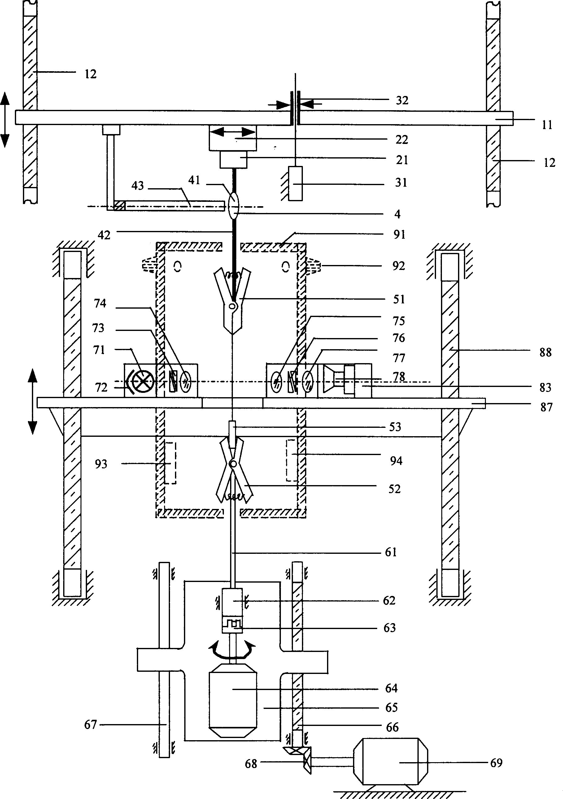 Measuring method and device for twisting property of flexible material