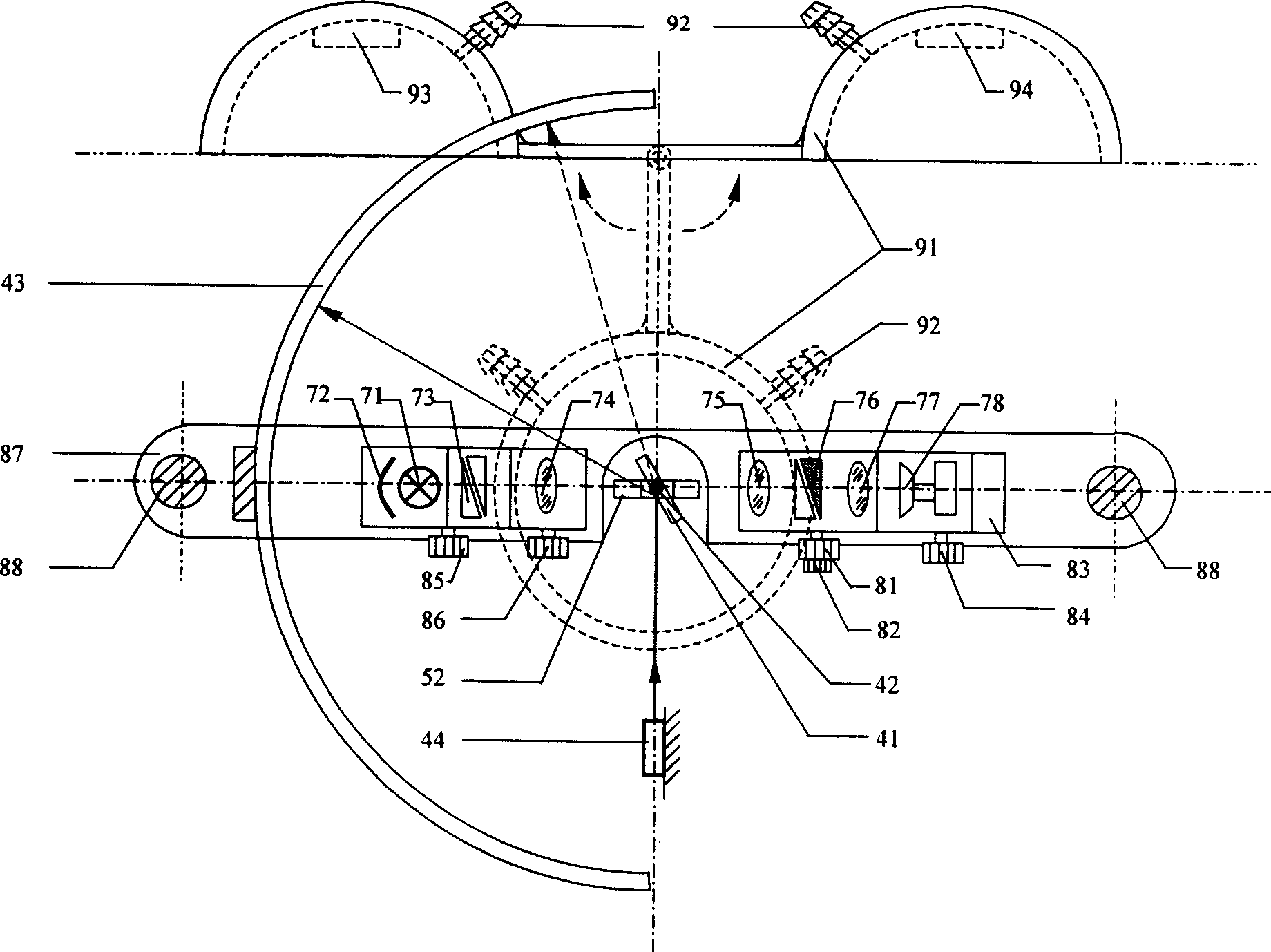 Measuring method and device for twisting property of flexible material