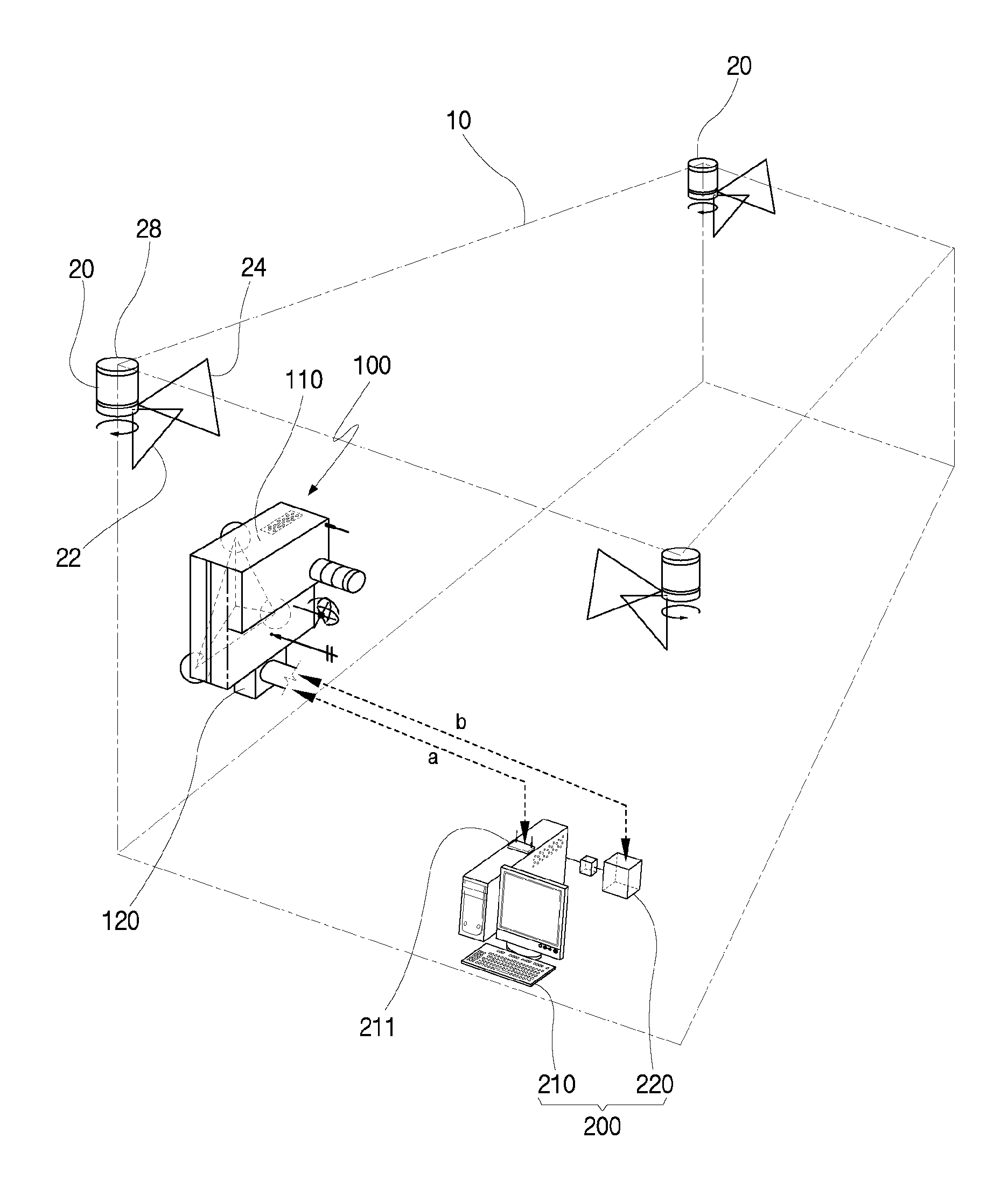 Multi-function robot for moving on wall using indoor global positioning system