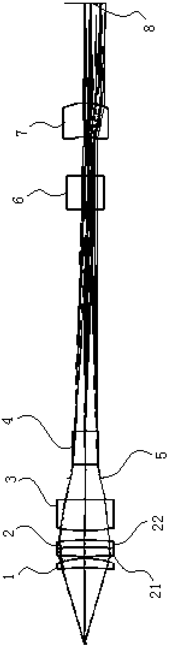 Optical system of 15X industrial microscope