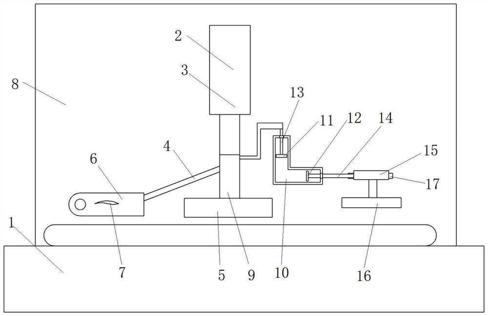 Composite fiber knitted fabric flattening treatment device