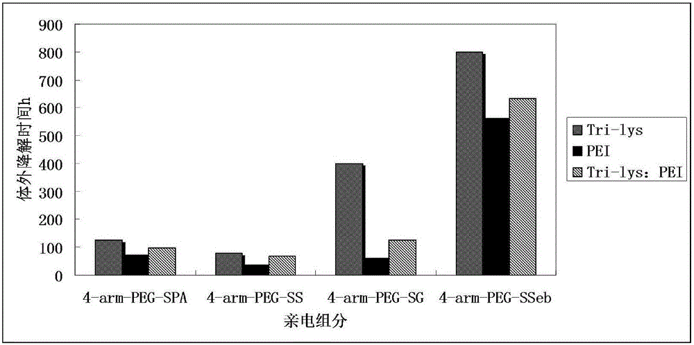 Biodegradable medicine hydrogel and preparation method and application thereof