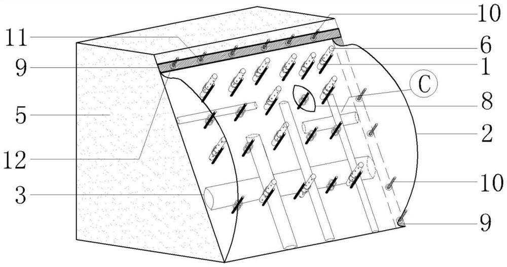 A kind of perforated mould bag concrete ecological bank protection structure and construction method