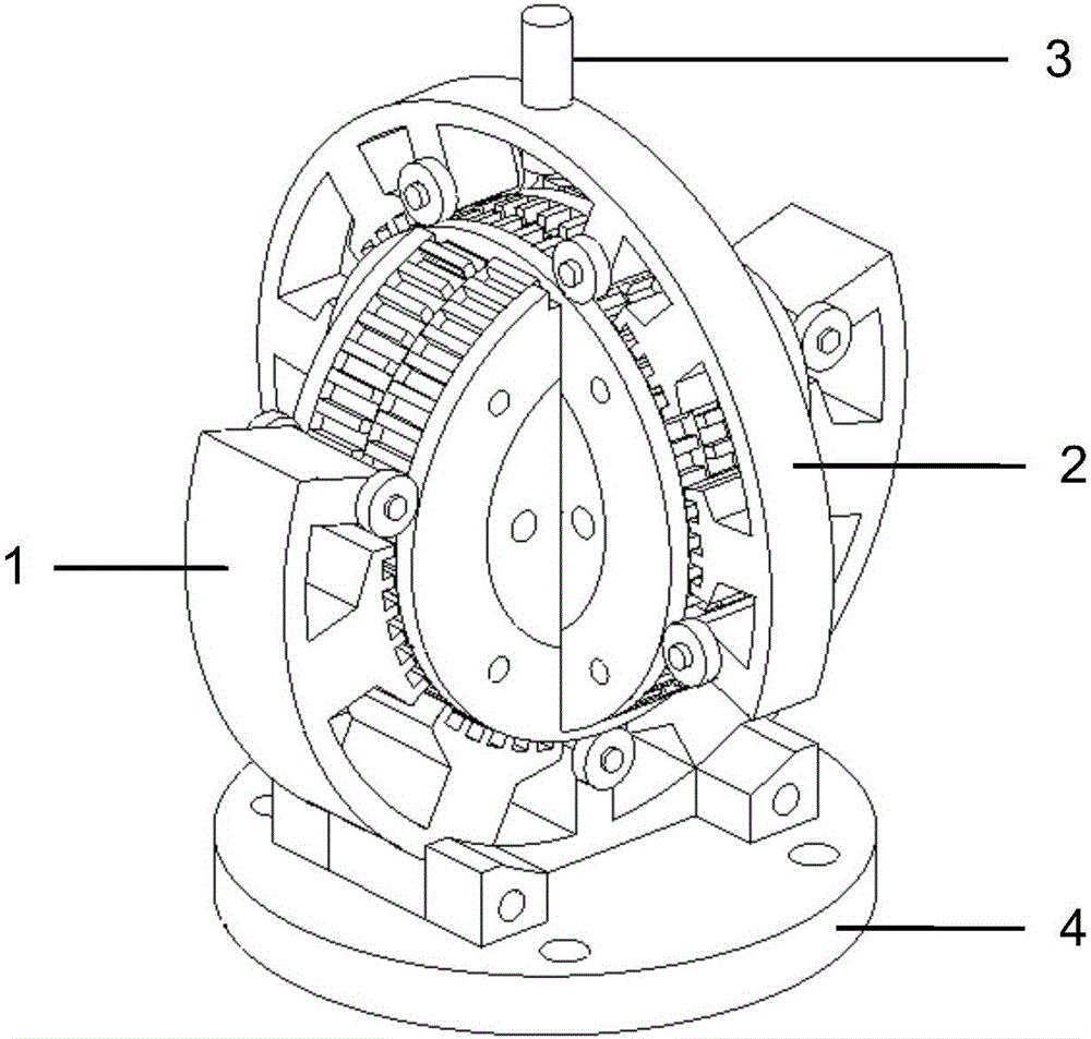 Two-freedom-degree hybrid stepping motor for bionic eyeballs of robot