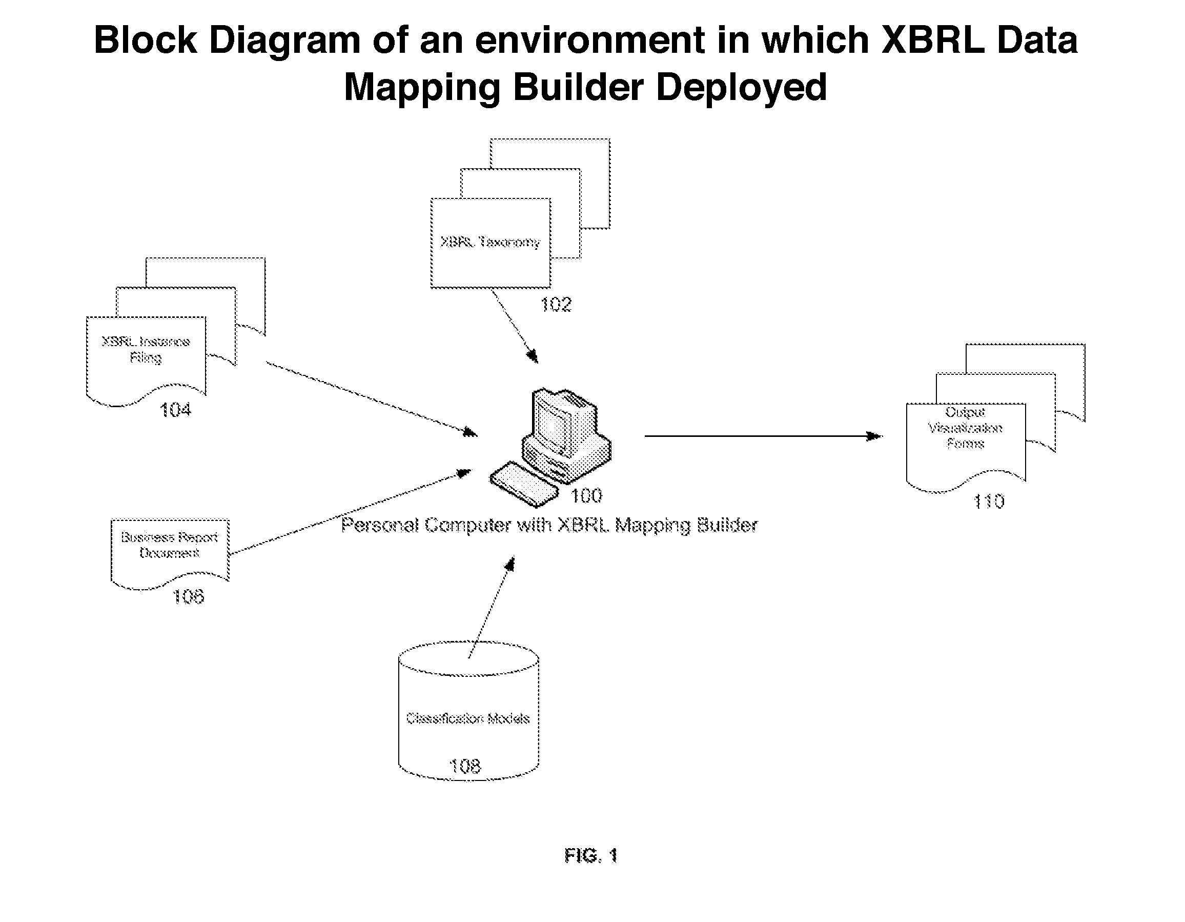 Xbrl data mapping builder