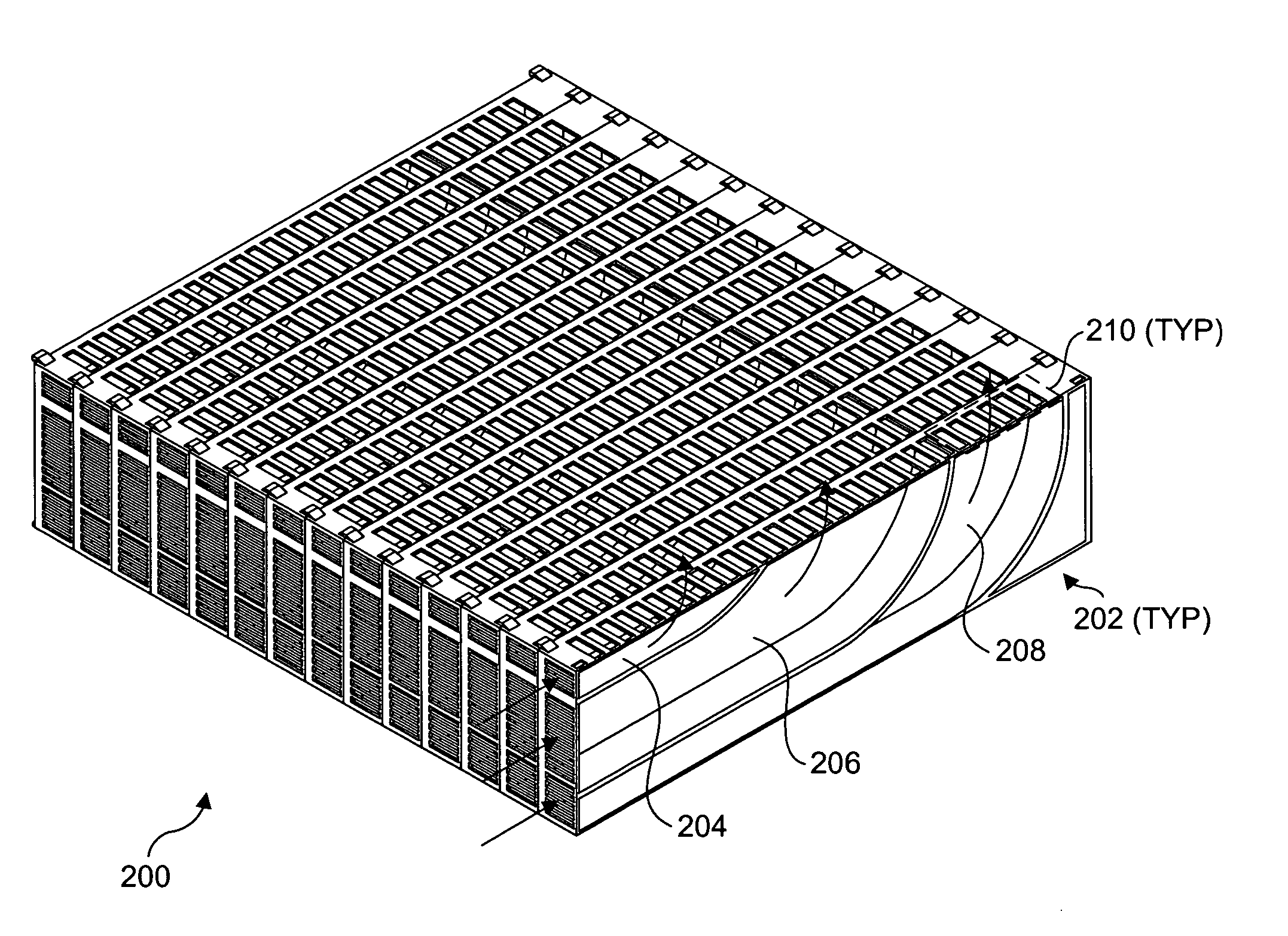 Reconfigurable airflow director for modular blade chassis