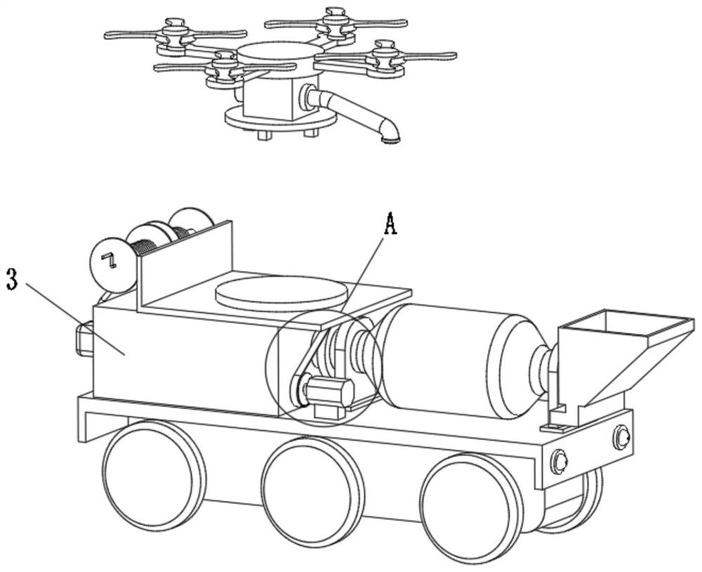 Unmanned aerial vehicle based on building construction and having 3D printing function