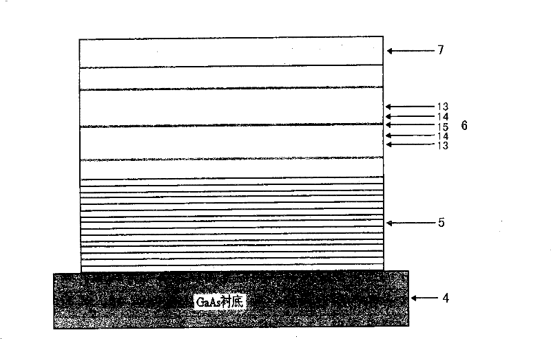 Optical pumping vertical external cavity emitting laser with gradient band gap barrier absorption layer