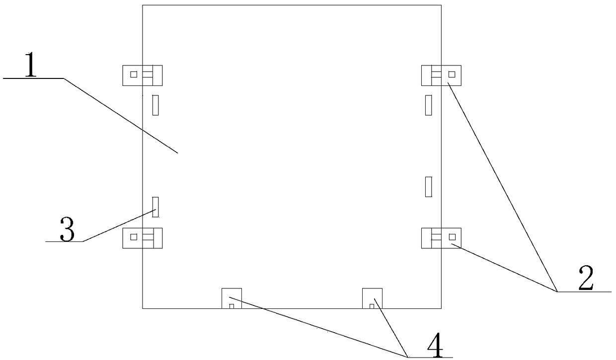 Constraint handling device for biaxial tension and compression concrete test piece