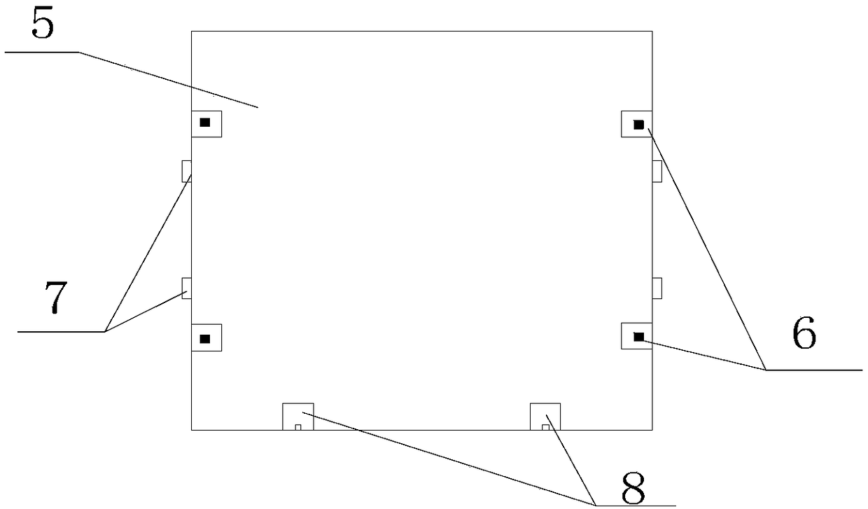 Constraint handling device for biaxial tension and compression concrete test piece