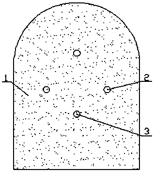 The method of hydraulic fracturing chemical expansion agent filling rapid excavation roadway