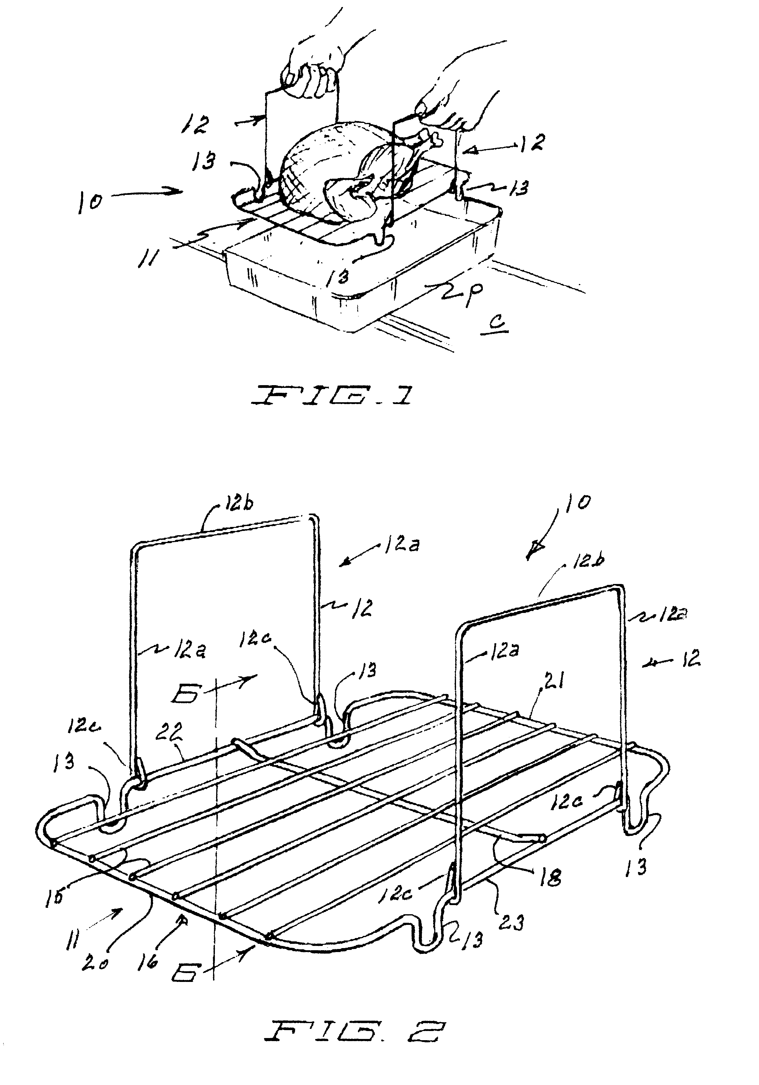 Foodstuff lifter with side arms