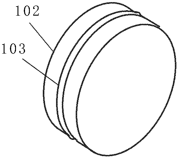 Label center-sealing method, label center-sealing device and center-sealed label