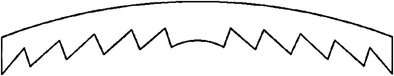 Topping curved surface condensing lens and manufacturing method thereof