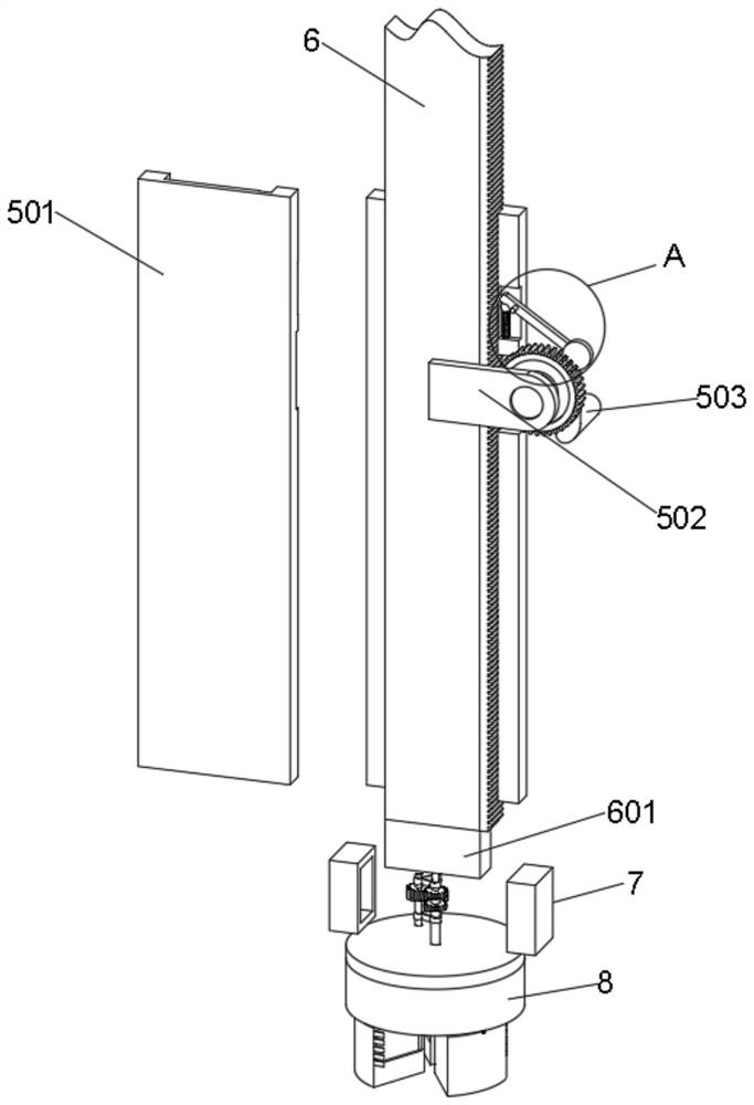 A scaled retractable deep foundation pit sidewall sampler