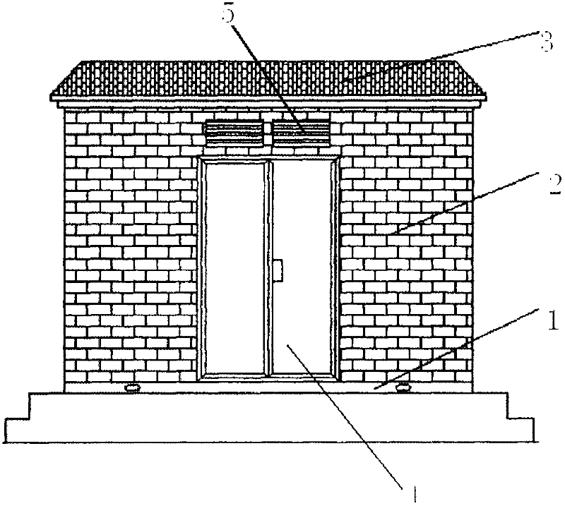 Box-type substation shell possessing electromagnetic shielding function