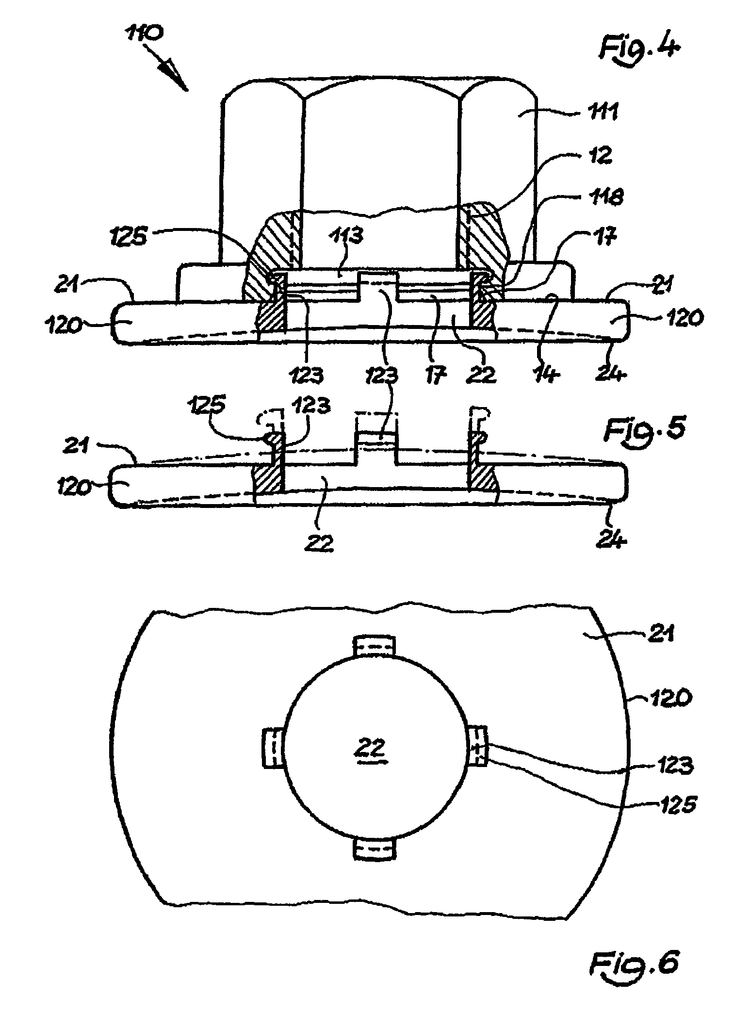 Fastening element, washer and fastening means therefrom