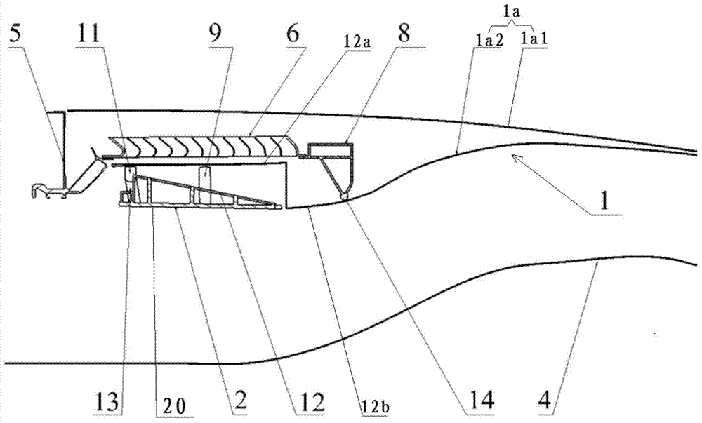 Engine mobile cover and engine reverse thrust device