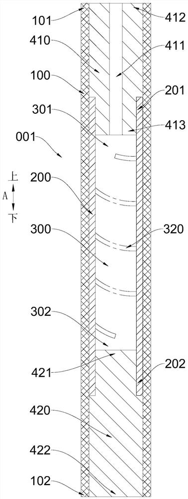 Test device for simulating nuclear reactor fuel rod