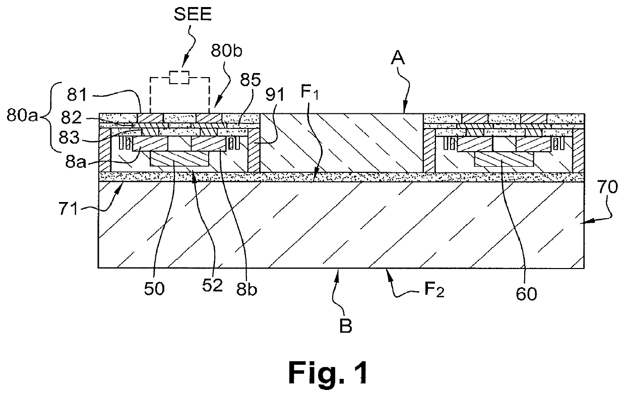 Device for connecting at least one nano-object associated with a chip enabling a connection to at least one external electrical system and method of fabrication thereof