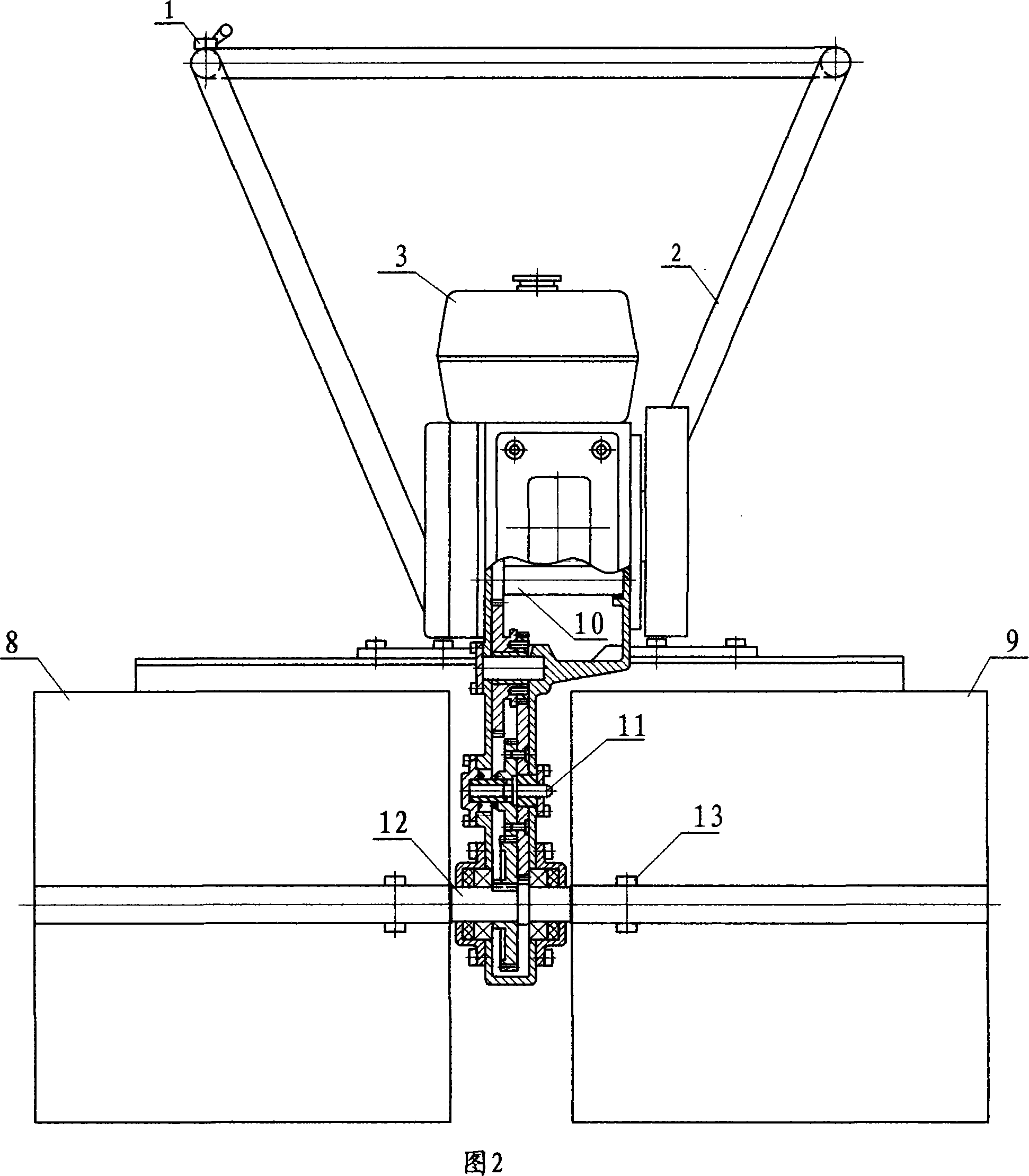 Minisize, light, high-effectiveness and stable tillage of small-sized farm machinery