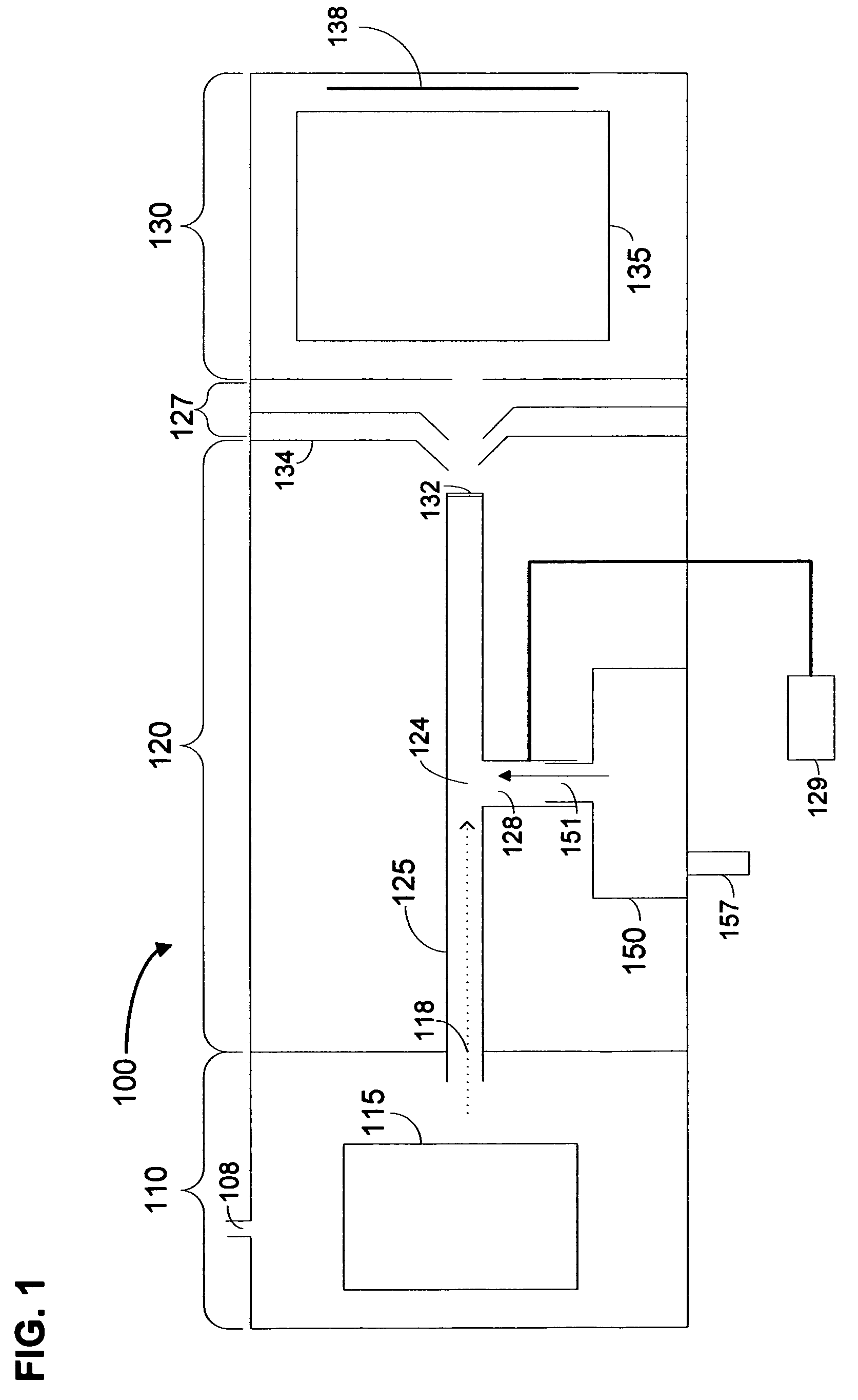 Reference mass introduction via a capillary