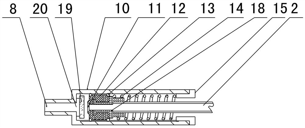 Positive-pressure self-closing indwelling needle