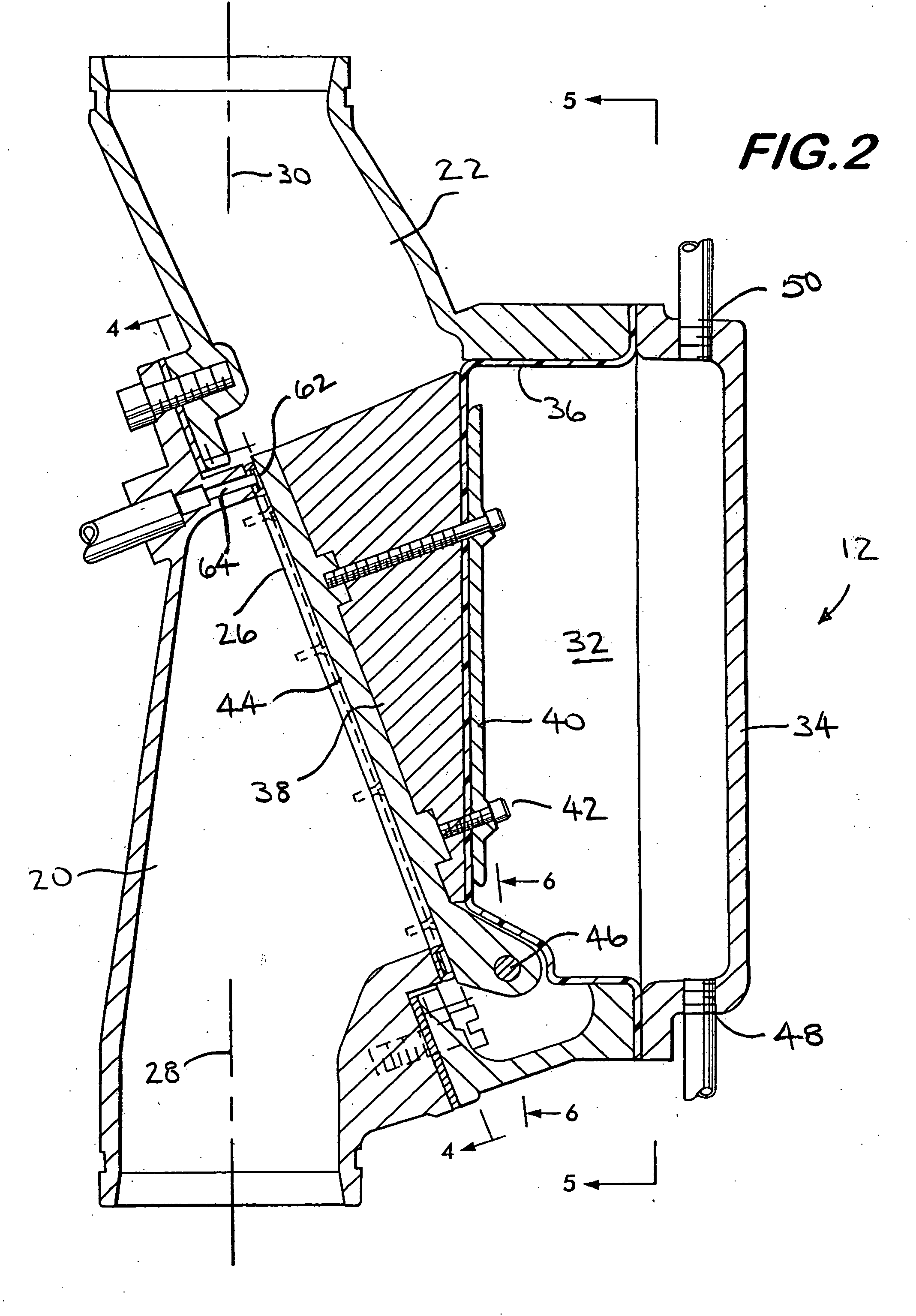 Diaphragm valve with pivoting closure member