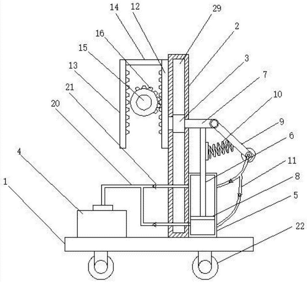 Continuous building wall painting device