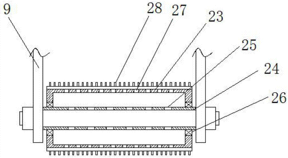 Continuous building wall painting device