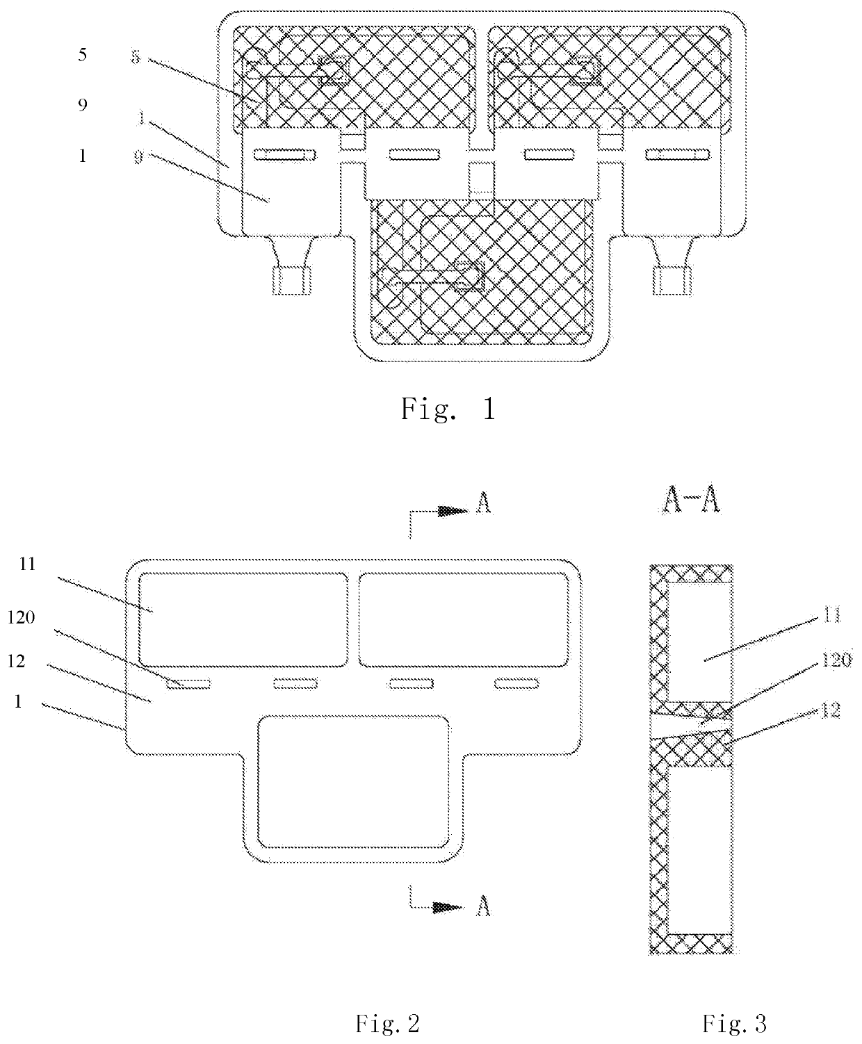 Low-pressure chip packaging type junction box and processing method thereof for solar power generation assembly